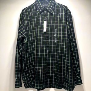 NWT Perry Ellis Portfolio Plaided Long sleeve-Men’s L